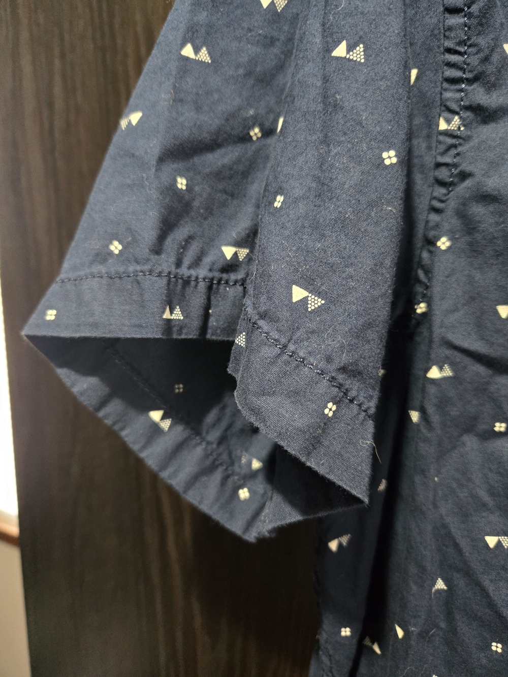 urban pipeline Navy Short-Sleeve Printed Button-Down Shirt Pocket Xlarge - Picture 8 of 9